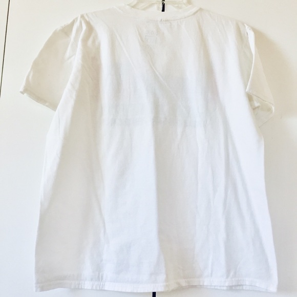 Tee LUV Graphic White Cotton Short Sleeve T shirt - Picture 2 of 11